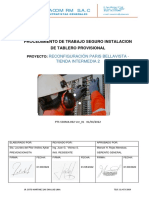 Procedimiento de Trabajo Seguro Instalacion de Tablero Provisional