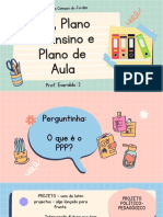 Aula PPP, Plano de Ensino e Plano de Aula