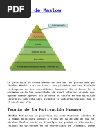 Teoría de La Motivación Humana