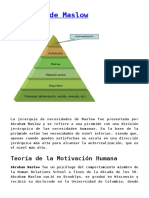 Teoría de La Motivación Humana