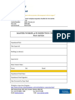 Master Workplace Inspection Checklist First Aid Kits: Department/Unit: Date Inspected: Building Location(s)