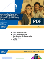 Frecuencia Absoluta y Relativa, Distribución de Frecuencia, Proporción y Razón