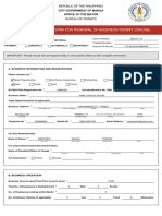 Unified Application Form For Renewal of Business Permit (Online)