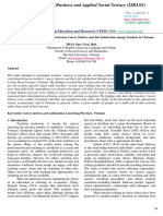 An Exploration of The Relationship Between Career Motives and Job Satisfaction Among Teachers in Vietnam