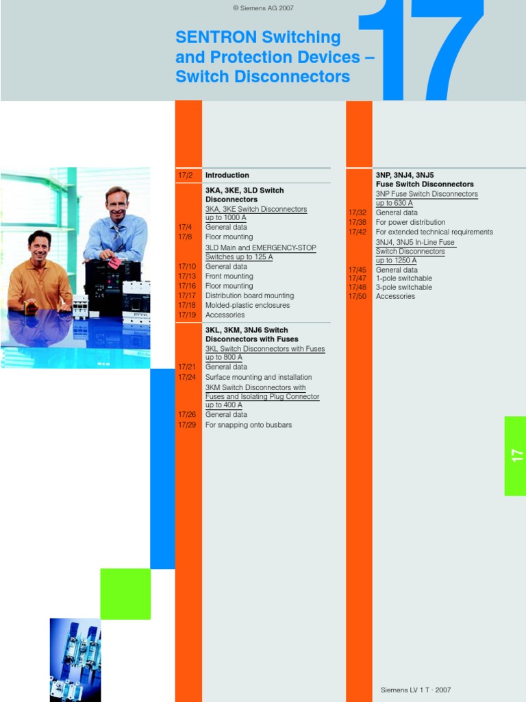 SENTRON Siemens | PDF | Fuse (Electrical) | Alternating Current