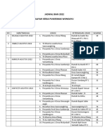 Jadwal Bian PKM Wonoayu 2022