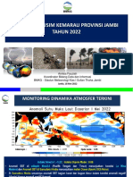 Prospek Musim Kemarau Jambi 2022