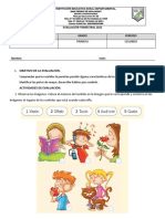 Evaluación - Naturales - Primero II