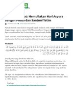 Khutbah Jumat - Memuliakan Hari Asyura Dengan Puasa Dan Santuni Yatim - NU Online