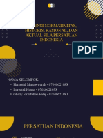 Kel 9 Dimensi Normativitas, Historis, Rasional, Dan Aktual Sila Persatuan Indonesia
