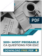 500+ Most Important CA for ESIC UDC+ Steno 2022