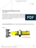 Zero Speed Switch Working Principle - Inst Tools