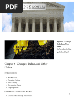 Chapter 5-Changes, Delays, and Other Claims: Construction Law Survival Manual Table of Contents