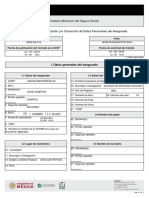 Instituto Mexicano Del Seguro Social: I. Datos Generales Del Asegurado