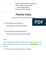 Passive Voice: Simple Present & Present Progressive Passive
