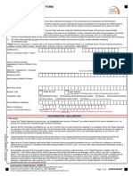 Direct Credit Facility Form: Important