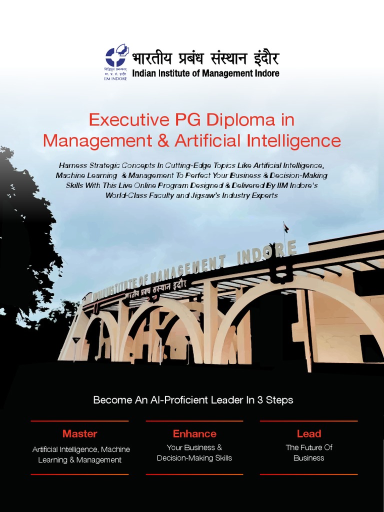 IIM Indore Executive PG Diploma in AI | PDF | Artificial Intelligence ...