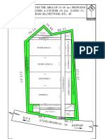 Plan Layout Showing The Area of 10.00 Acs Proposed For M/S Geniun Filters & SYSTEMS (P) LTD., SATHU (V), Santhipuram (M), Chittoor (DT), Ap