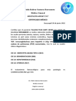 CERTIFICADO MÉDICO Yulang Puig