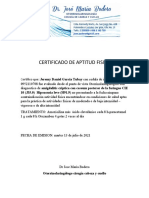 Certificado de Aptitud Fisica