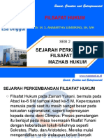 Sejarah Perkembangan Filsafat Dan Mazhab Hukum