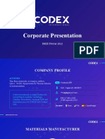 Corporate Presentation Codex International Fev 2022