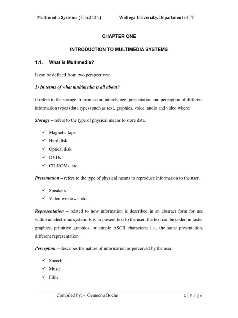 Multimedia Systems PDF Touchscreen Multimedia