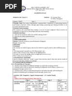 Learning Plan For Grade 8 English