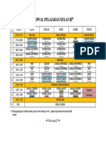 Jadwal Pelajaran IIIB