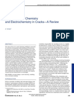 Modeling of The Chemistry and Electrochemistry in Cracks-A Review