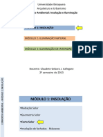 Conforto Ambiental Insolacao e Iluminacao Modulo 1 Lugar Geometrico