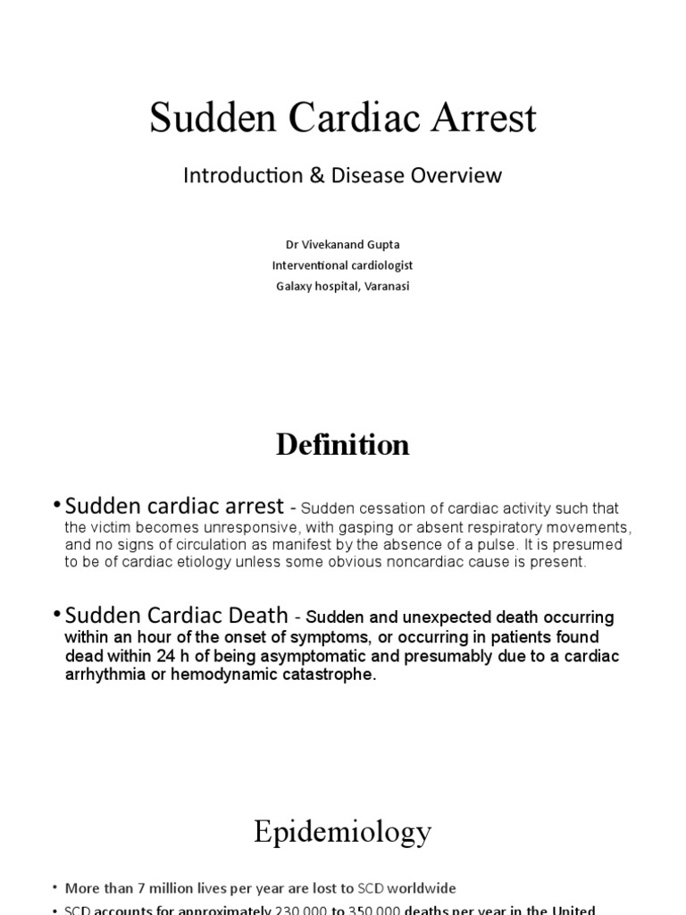 Sudden Cardiac Arrest Overview | PDF | Cardiac Arrest | Heart