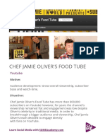 Jamie Oliver's Food Tube YouTube Strategy