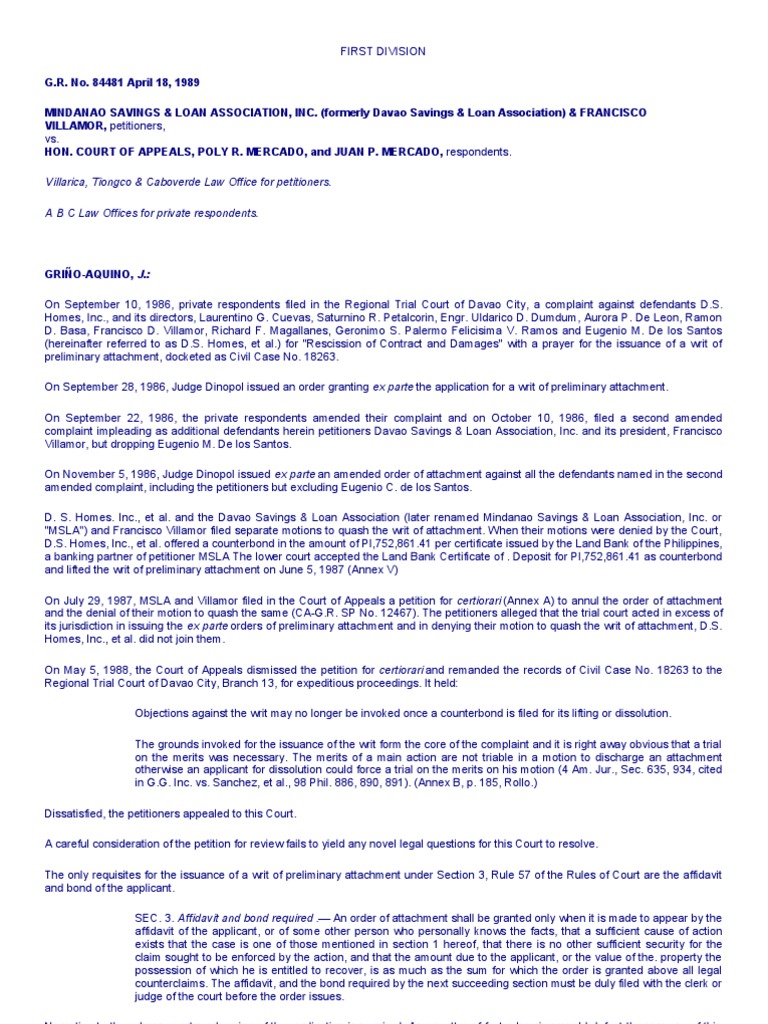 Villarica, Tiongco & Caboverde Law Office For Petitioners. A B C Law ...