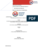 Parámetros de 1) Hemograma 2) Química Sanguínea 3) Uroanálisis en Porcinos.