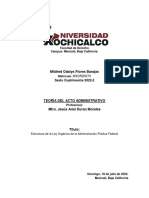 Estructura de Ley - Mildred Flores - SEGUNDO PARCIAL - TEORIA DEL ACTO ADMINISTRATIVO - SEXTO CUATRIMESTRE