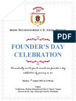 Founder's Day Invitation
