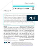 Best Practices For Variant Calling in Clinical Sequencing: Review Open Access