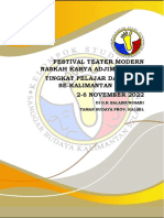 Pedoman Festival Teater Modern Naskah Karya Adjim Arijadi 2022