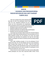 BAB III Tujuan Dan Sasaran Rencana Kerja Badan Keuangan Dan Aset Daerah Sampai Tahun 2022