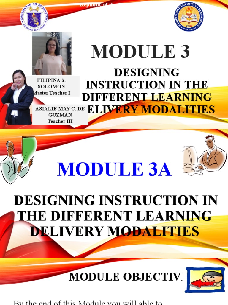 Designing Instruction for Learning Modalities | PDF | Distance ...