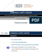 Cinema e Arti Visive - 01. Presentazione