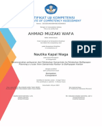 Ahmad Muzaki Wafa-Sertifikat