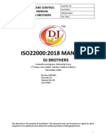 DJ Brothers ISO 22000-2018 Manual