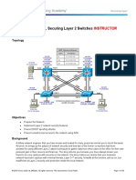 Chapter 10 Lab 10-1, Securing Layer 2 Switches: Instructor