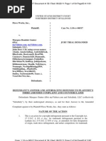 Download Flava Works vs Myvidstercom Marques Gunter Salsa Indy John Does 1-26 Voxelnet  DEFENDANTS ANSWER AND AFFIRMATIVE DEFENSES TO PLAINTIFFS THIRD AMENDED COMPLAINT AND COUNTERCLAIMS by Flava Works SN58568086 doc pdf