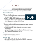 Net Developer Resume Template