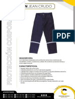 FT - Pantalon Jean Crudo Azul