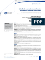 Métodos de Adaptação Transcultural de Instrumentos Na Área Da Enfermagem