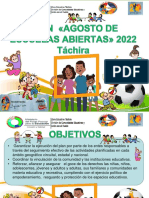 Agosto de Escuelas Abiertas 2022.-2